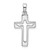 Sterling Silver Rhodium-plated Jesus Cut-out Cross Pendant QC9027