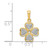 14k .02ct.Diamond Four Leaf Clover Pendant PM5151-002-YA