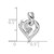 14k White Gold Diamond Fancy Heart Mounting PM4827-004-W