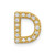 10K  Diamond Letter D Initial Charm PM5221D-016-1YA