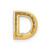 10K  Diamond Letter D Initial Charm PM5221D-016-1YA
