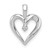14k White Gold Heart Mtg PM4819-001-W