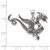 Sterling Silver Antiqued Dragon Charm QC3936