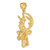 10K 3-D Deer Head Charm 10K6568