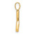 10K Diamond Letter W Initial Pendant PM9798W-010-1YA