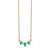 14k Emerald and Diamond 18 inch Necklace PM7176-EM-012-YA