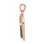 14k Rose Gold Champagne and White Diamond Hearts Pendant PM4899-020-RA
