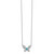 14k White Gold Diamond and Turquoise Butterfly Necklace PM4392-033-WA