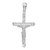 De-Ani Sterling Silver Rhodium-Plated Textured Crucifix Pendant QC10501
