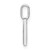 14K White Gold Diamond Lower Case Letter M Initial Pendant PM8368M-010-WA