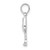 De-Ani Sterling Silver Rhodium-Plated Polished Wine Glass Pendant QC10458