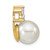 14K Lab Grown Diamond VS/SI FGH Fancy FWC Pearl Chain Slide PM7997-051-YLG