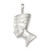 Sterling Silver Nefertiti Charm QC3135