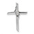 10K Two-tone White & Rose Diamond Cross Chain Slide PM8482-003-1WRA