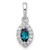 14K White Gold Lab Grown VS/SI FGH Dia and Created Alexandrite Pendant PM9354-AX-010-WLG