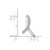 Sterling Silver Rhodium Diam. Awareness Ribbon Pendant QDX189