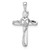 14k White Gold Heart Cross Mounting PM4993-001-W