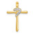 14k .02ct. Diamond Heart Cross Chain Slide PM4994-002-YA