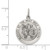 Sterling Silver Antiqued Holy Trinity Medal QC5477