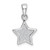 Sterling Silver Rhodium-plated Glitter Enamel Fabric Star Pendant QC9226