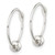 Sterling Silver Beaded Endless Hoop Earrings QE14190