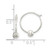 Sterling Silver Beaded Endless Hoop Earrings QE14190