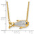 14K Lab Grown VS/SI FGH Dia and Created Blue Sapphire Fish Necklace PM9690-CSA-025-YLG