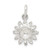 Sterling Silver Floral Charm QC2011