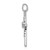 10K White Gold 1/10ct. Diamond Cross Pendant PM5010-010-1WA