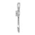 14k White Gold 1/8ct. Diamond Cross Chain Slide PM5002-013-WA