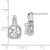 Sterling Silver Rhodium-plated CZ Halo Post Earrings QE14215