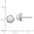 Sterling Silver Rhodium FW Cultured Pearl & Diamond Post Earrings QDX324
