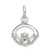 Sterling Silver Polished Claddagh Charm QC9250
