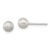 Sterling Silver Polished 5mm Laser-cut Post Earrings QE11750