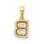 14K  Diamond Letter B Initial with Bail Pendant PM9797B-009-YA