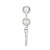Sterling Silver Polished and Enameled Cupcake w/Garnet Charm QC9288
