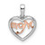 14k Two-tone Diamond White and Rose Mom Heart Pendant PM8537-010-WRA