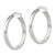 Sterling Silver Polished 4mm Round Hoop Earrings QE13182