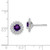 Sterling Silver Rhod-plat Amethyst Earrings QE14495FEB