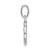 Sterling Silver Rhod-plated Polished Enamel & Glitter Fabric Apple Charm QC9286