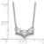 14K White Gold Lab Grown Diamond VS/SI FGH 3 Stone Complete Necklace PM7983-100-WLG