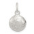 Sterling Silver Diamond Cut Soccer Ball Charm QC5136