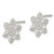 Sterling Silver Snowflake Post Earrings QE14626