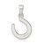 Sterling Silver Enamel Good Luck Horse Shoe Pendant QC9552