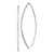 Sterling Silver Rhodium-plated Threader Earrings QE13593