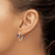 Sterling Silver Rhodium-plated Amethyst Post Hoop Earrings QE12623AM