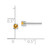 Sterling Silver Rhodium-plated 3mm Round Citrine Post Earrings QBE25NOV