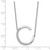 14K White Gold Sideways Diamond Initial C Necklace PM9844C-017-WA
