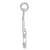 Sterling Silver Guitar Charm QC786