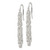 Sterling Silver Polished Fancy Byzantine Chain Dangle Earrings QE16055